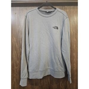 North Face Sweater Mens Medium Gray Crewneck Pullover Cotton Blend Casual SP18‎